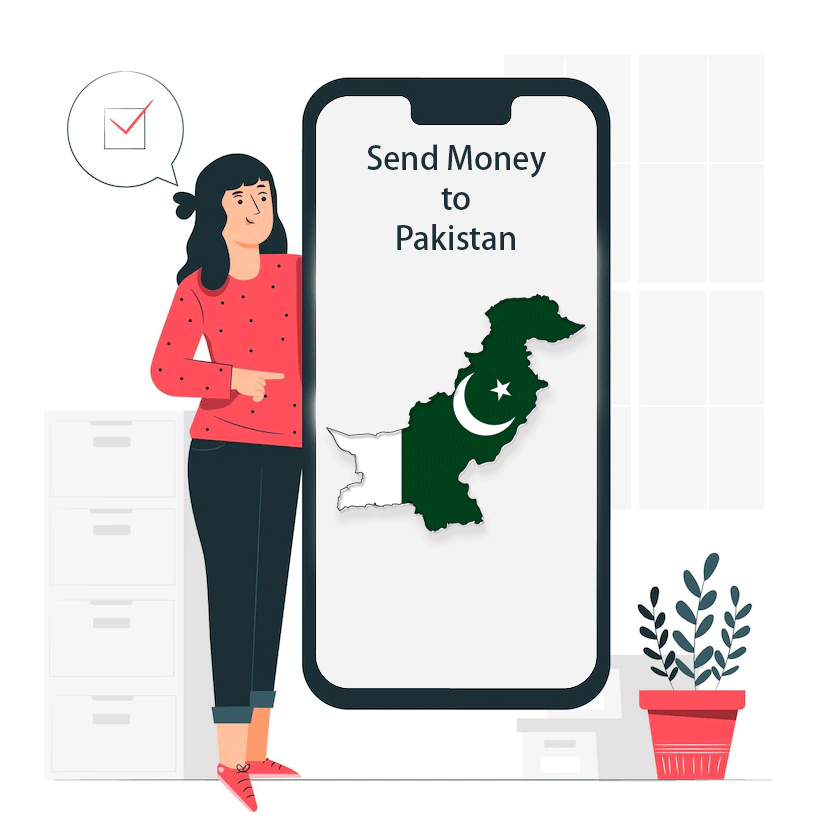 how to send money from pakistan to uk online